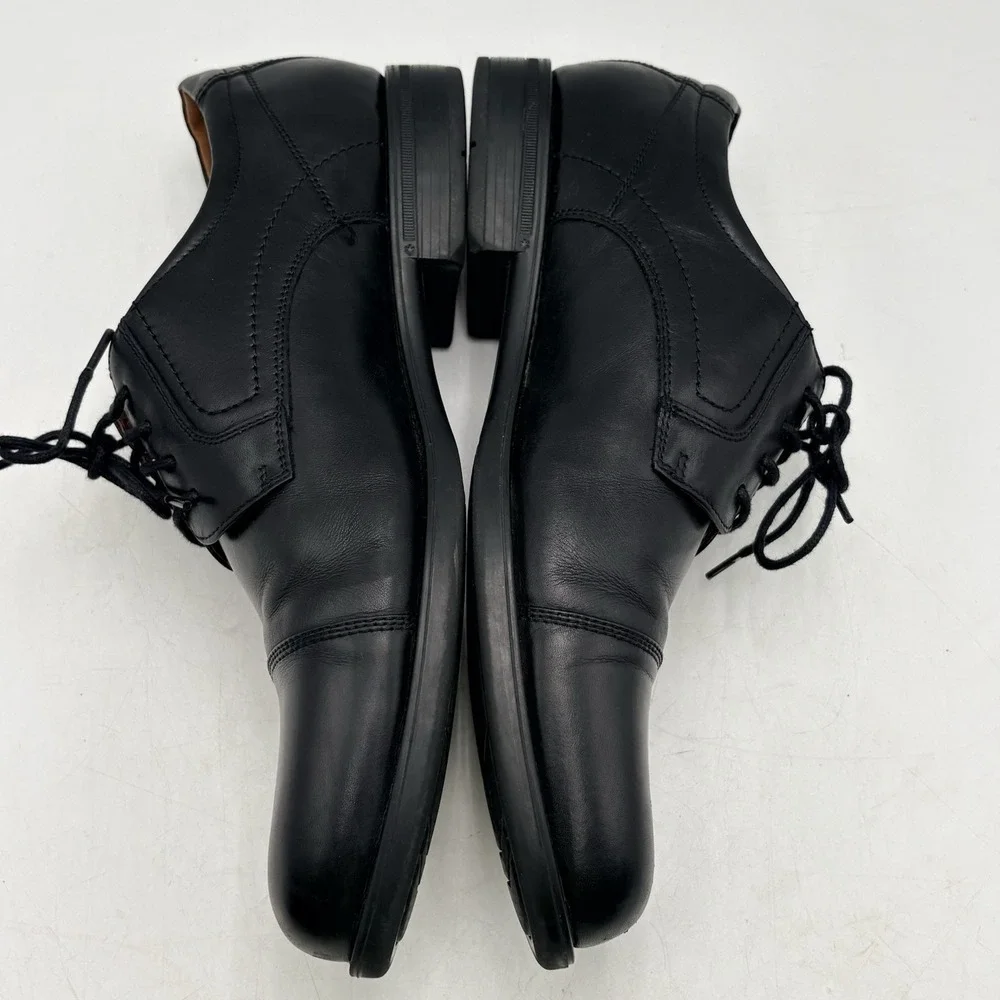 Florsheim Ortholite Mens 10.5D Black Cap Toe Oxford Leather Dress Shoes 12138